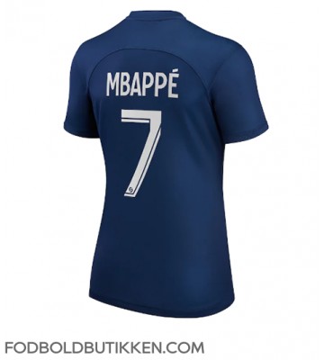 Paris Saint-Germain Kylian Mbappe #7 Hjemmebanetrøje Dame 2022-23 Kortærmet